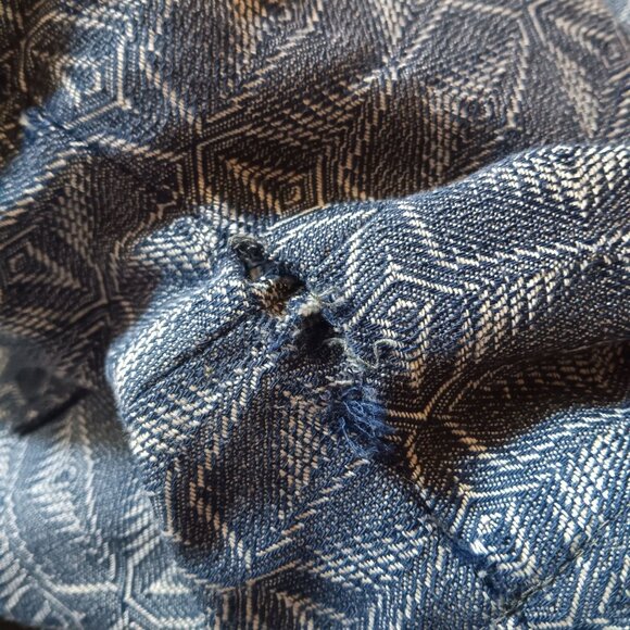 27W True Vintage 1960's Geometric Mod Hippy Shorts Buttonfly 1OF1 Handmade - Picture 6 of 6